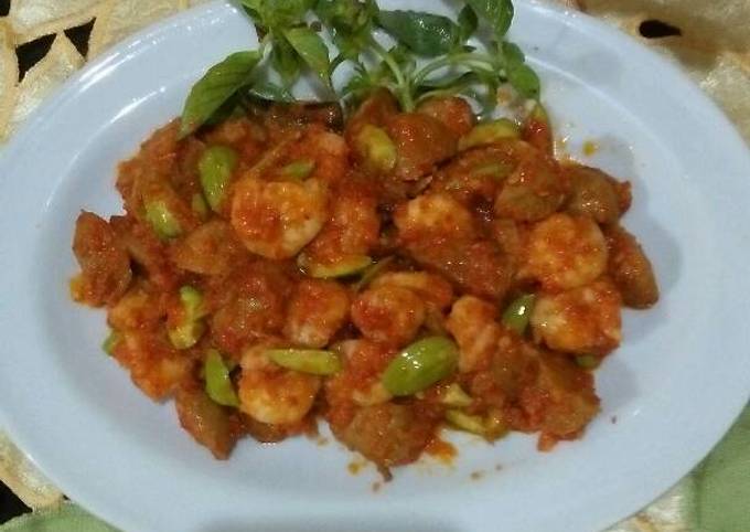 Udang baso petai balado