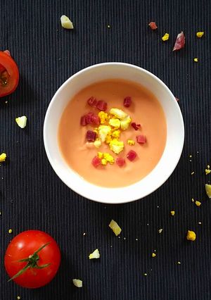 Una foto de Salmorejo