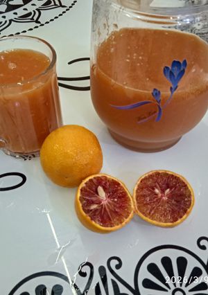 Une photo de Jus d'orange sanguine 🍊🍊🍊