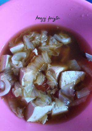 Foto resep Tumis Kuah Sawi Putih dan Tahu Putih