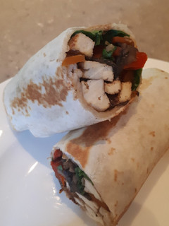 A picture of Crispy tofu wraps.