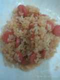 Nasi goreng sosis (untuk krucil) simpel