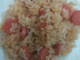 Nasi goreng sosis (untuk krucil) simpel