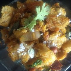 A picture of Bread upma.