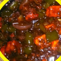 A picture of Cottage Cheese chilli.