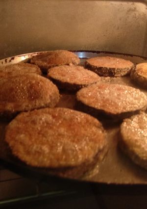 Una foto de Milanesas de berenjena
