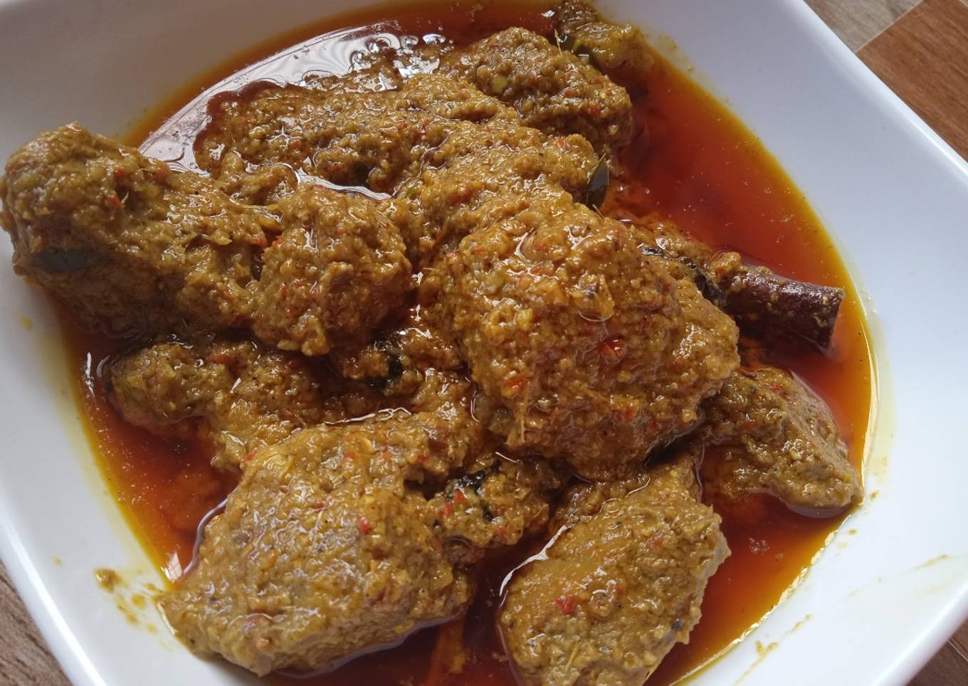 Rendang sapi asli padang