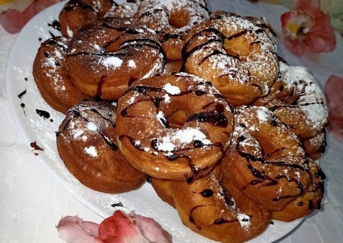 Пончики воздушные на кефире – пошаговый рецепт приготовления с фото