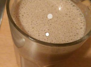 Una foto de Licuado de proteína con crema de cacahuate