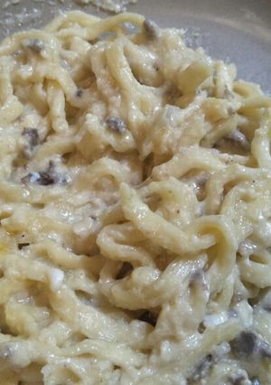 Foto resep Carbonara ala indonesia (dengan mie telor) mpasi 1+