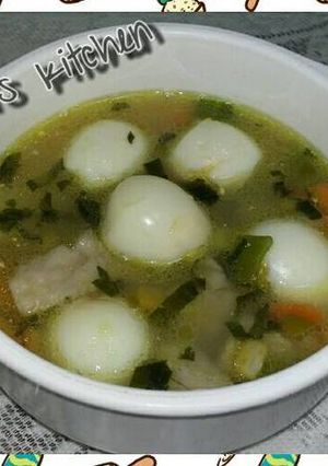 Foto resep Soup Sayur Baso Telur Puyuh