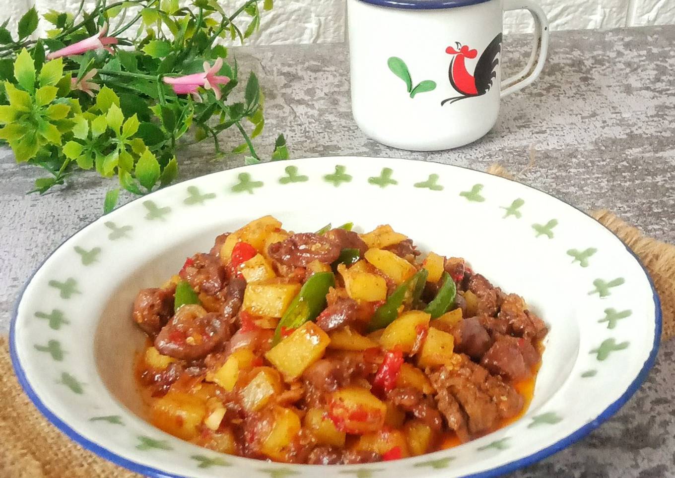 Sambel Kentang Jantung Ayam