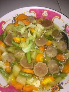 Foto resep Sayur Sop Bakso Simpel