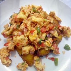A picture of Tomatoes omelette.