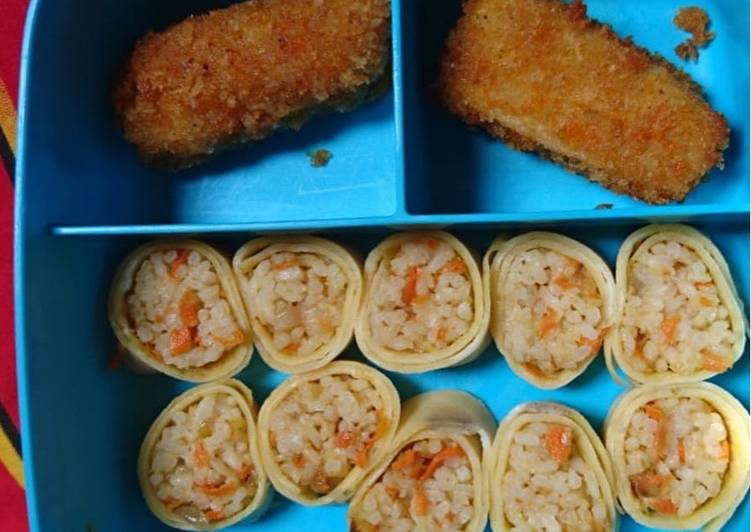 Cara Membuat Nasi Goreng Mentega Gulung for baby 22M Anti Gagal