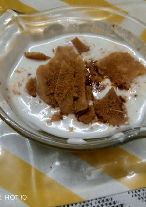 A picture of Dahi papri chaat.