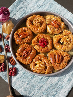 عکسی از دستور باقلوا گردو پسته آشیانه ای