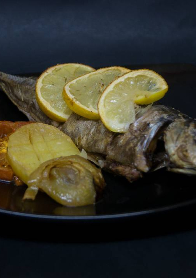 Una foto de Pescado al limón al horno