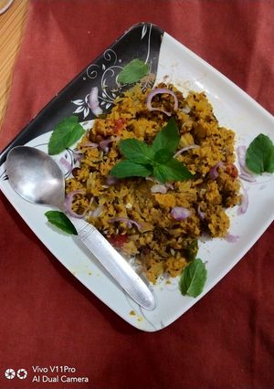 A picture of SoyaChunks fry.