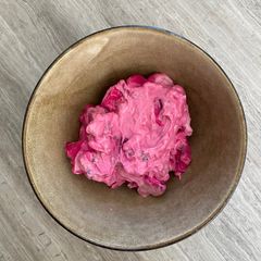 A picture of Beetroot Chicken Russian salad.