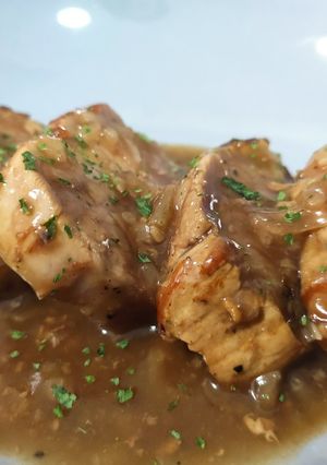 Una foto de Solomillo de cerdo con salsa de Coca-Cola