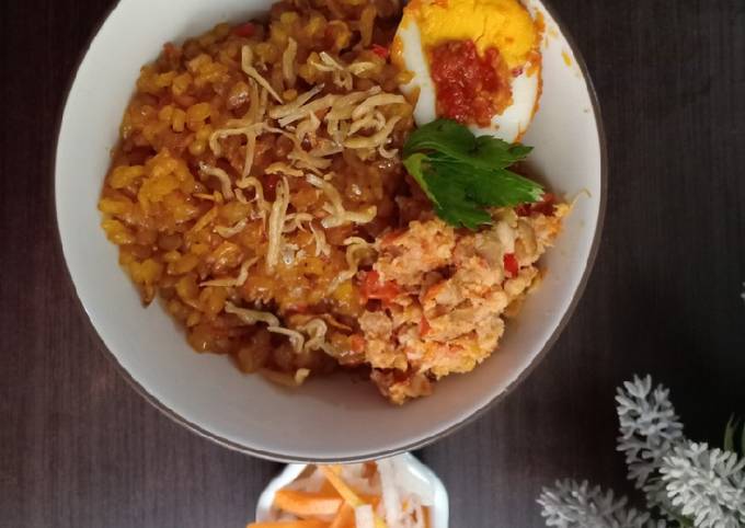 Nasi Goreng Shirataki Teri Medan, low calorie