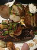 Spiced Ginger Steak with Spring Onions and Potatoes