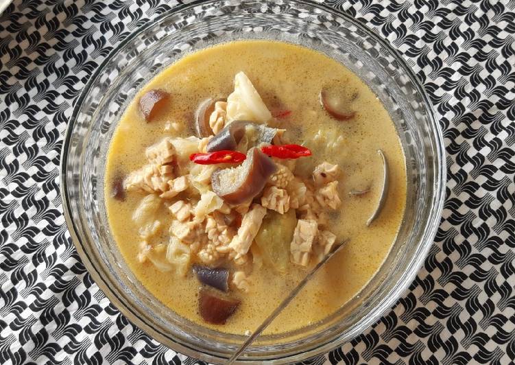 Cara Buat Lodeh terong tempe kubis yang Enak Banget