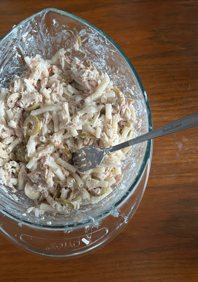 Una foto de Pasta gluten free con atún l Delicias Arcoíris
