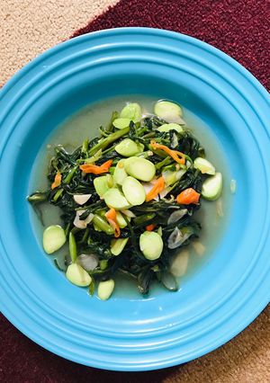 Foto resep Tumis kangkung pete enak simple