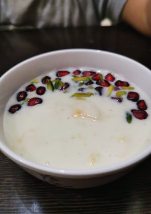 A picture of Amrakhand mango shrikhand.