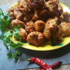 A picture of Arbi fritters.