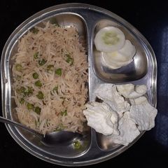 Green peas pulao A picture of Green peas pulao.