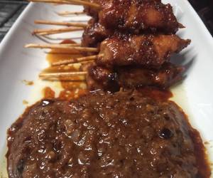 Cara Membuat Sate ayam teflon Madura (bumbu kacang) nikmat Paling Enak