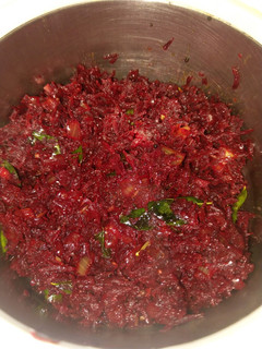 A picture of Beetroot masala.