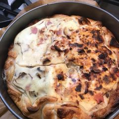 A picture of Quiche with a twist - ricotta quiche.