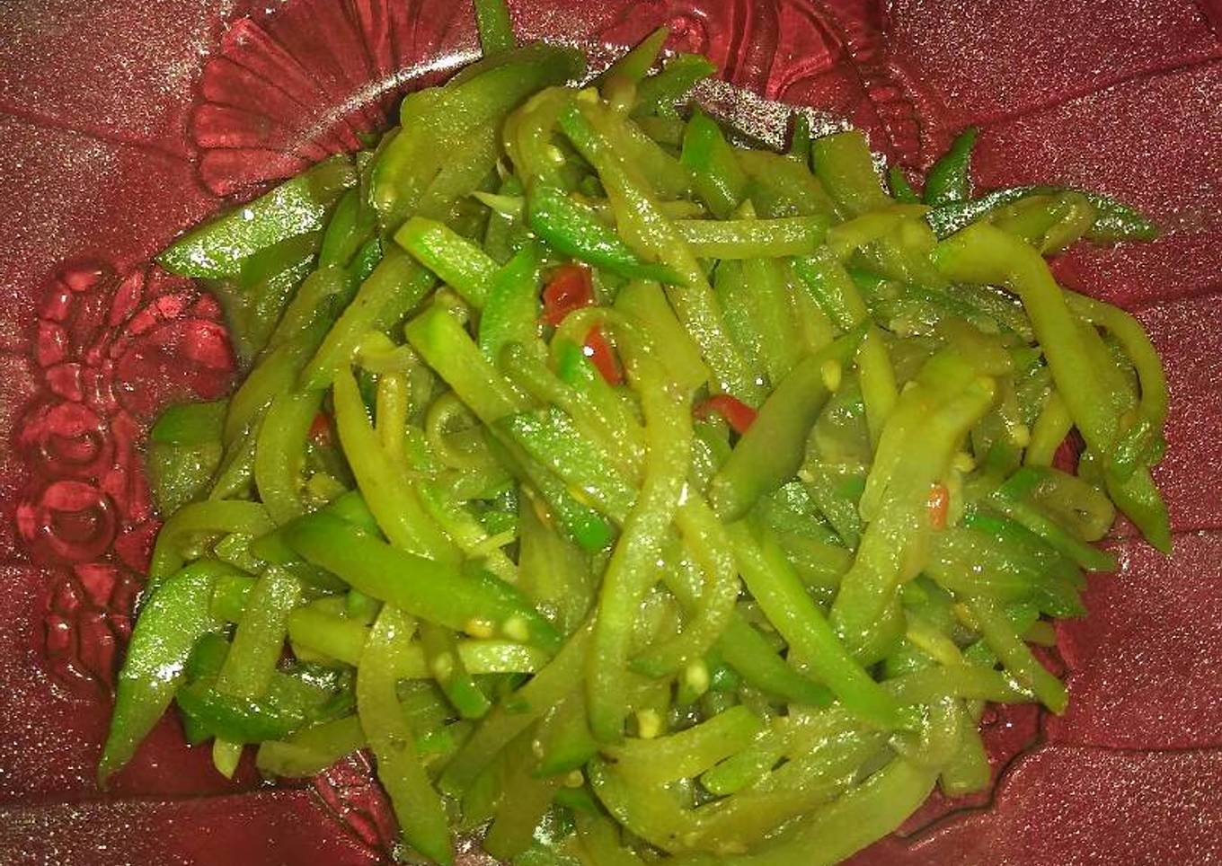 Tumis gambas terasi sederhana