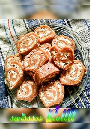 A picture of Parle G swiss Rolls.
