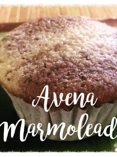 Una foto de Muffin de Avena Marmoleada