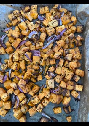 Une photo de Patates douces au four