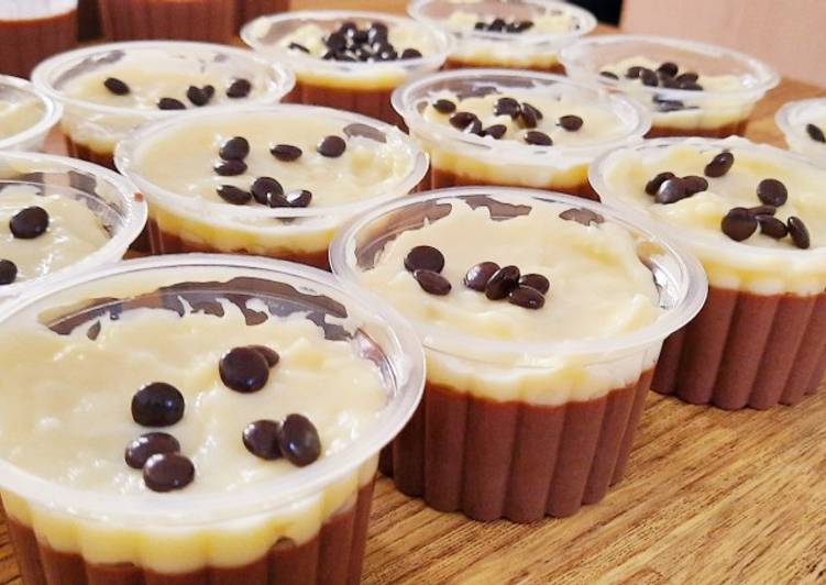 Resep Puding coklat dan vla vanila oleh Mawar Cookpad