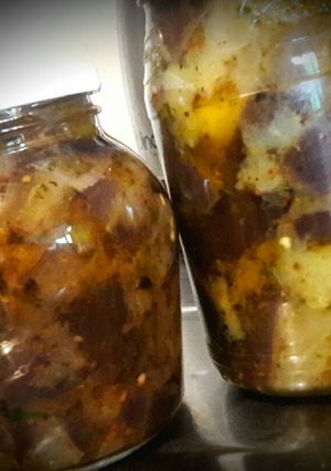 Una foto de Berenjenas al escabeche