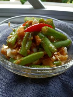 Foto resep Oseng buncis telur asin