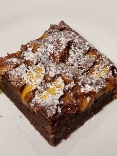 Una foto de Pastel de melocotón