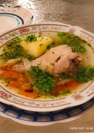 Una foto de Sopita de Pollo Express