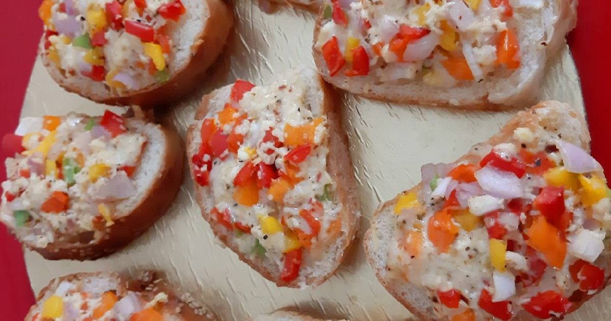 Colorful French Loaf Toast Recipe by Ila Palan Cookpad