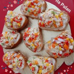 A picture of Colorful French Loaf Toast.