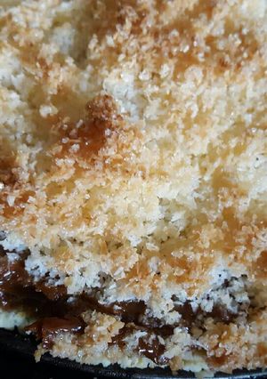 Una foto de Tarta de coco y dulce de leche sin tacc