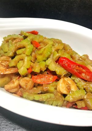 Foto resep Tumis pare udang