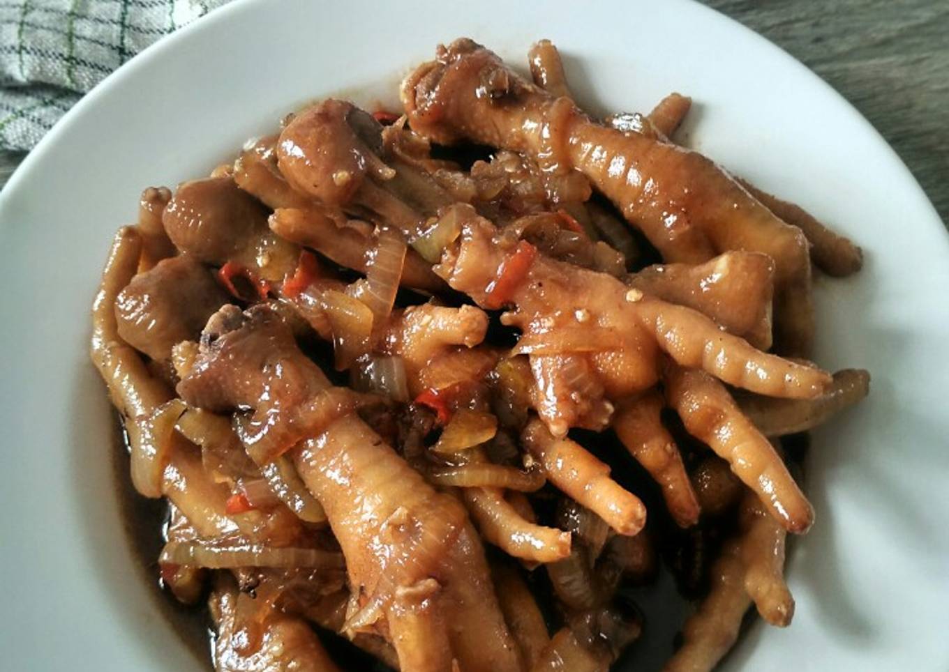 Ceker Ayam Masak Teriyaki